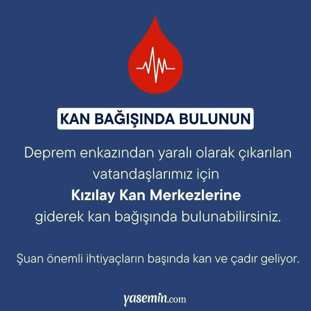 Не забудьте сдать кровь для пострадавших от землетрясения
