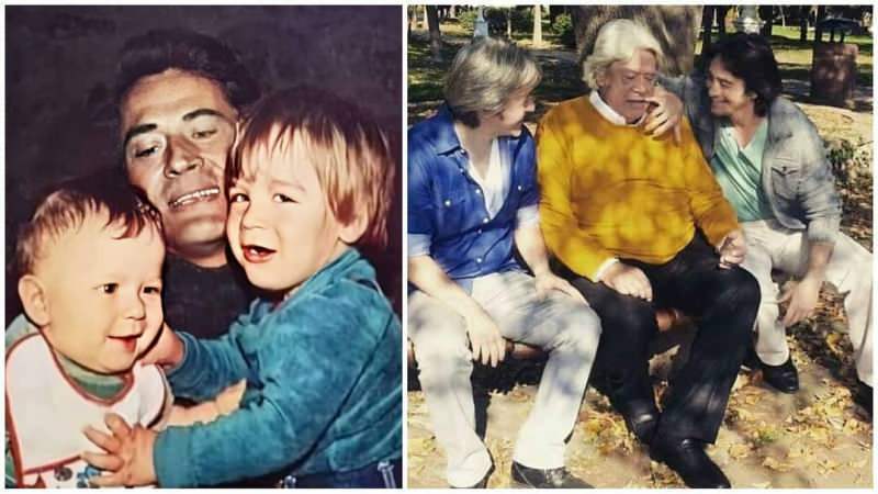Cüneyt Arkın поделился своими фотографиями, сделанными 40 лет назад, со своими детьми
