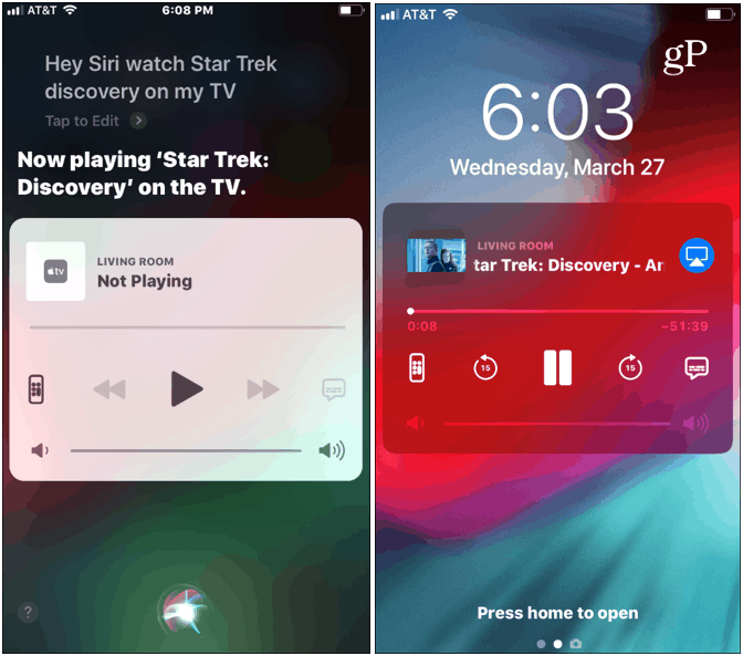 Используйте Siri с Apple TV от iPhone