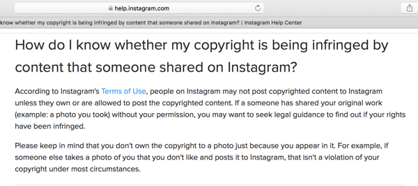 В справочном центре Instagram изложены некоторые рекомендации по авторскому праву.