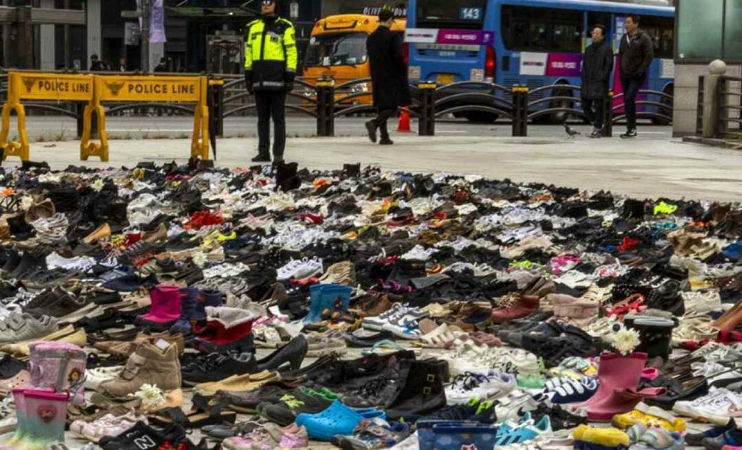 Урок человечности из Южной Кореи! Они выстроили на площадях сотни туфель за Палестину.