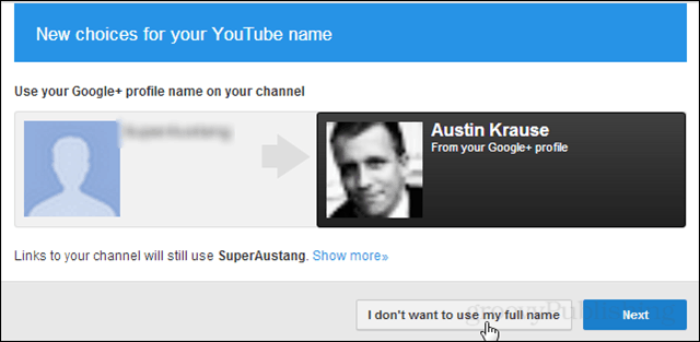 Как запретить Google запрашивать ваше настоящее имя на YouTube