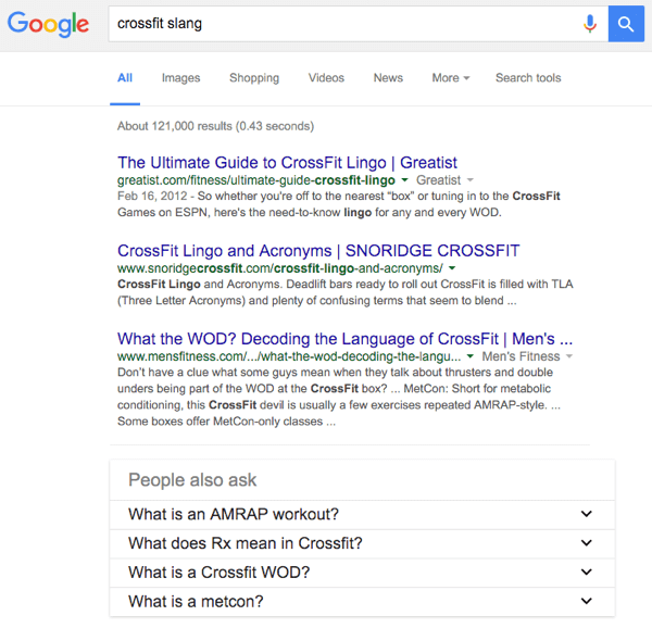 google crossfit сленг поиск