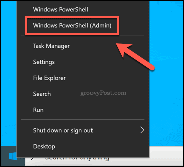 Запуск окна Windows PowerShell