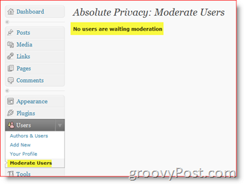 Абсолютная конфиденциальность Умеренные пользователи - приватный плагин блога WordPress