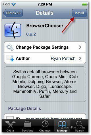 Установить BrowserChooser