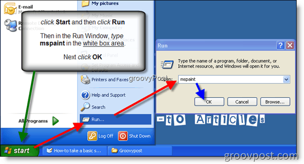 Сделайте снимок экрана в Windows XP