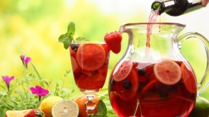 Рецепт холодного чая из красных фруктов