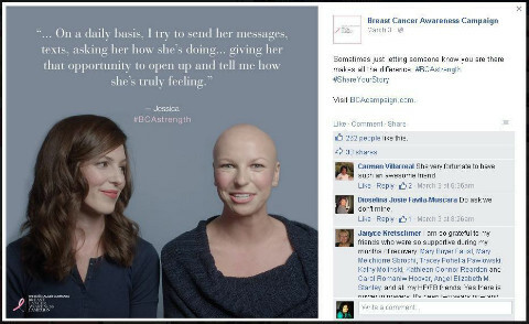 кампания по повышению осведомленности о раке груди от estee lauder