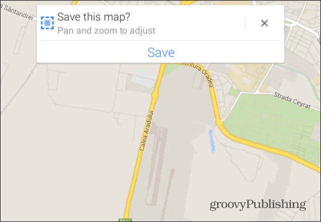 Google Maps сохранить панорамирование
