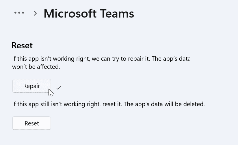 Исправить белый экран Microsoft Teams