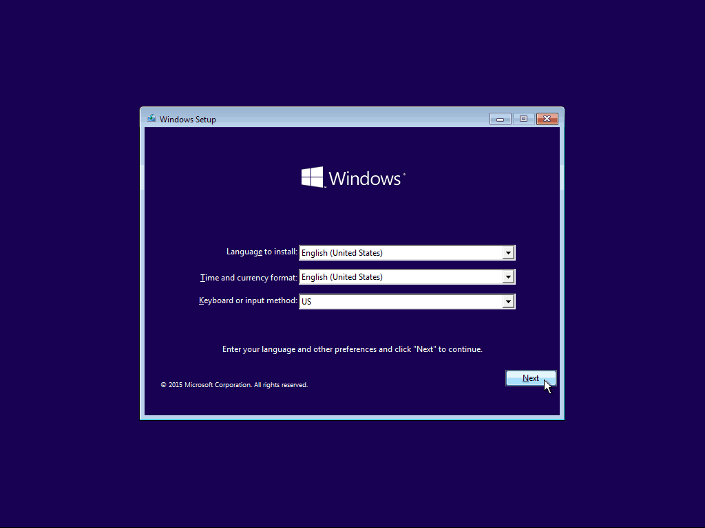 01 Настройка языка Windows 10 Чистая установка