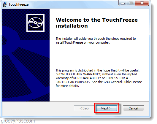 TouchFreeze для ноутбуков или нетбуков
