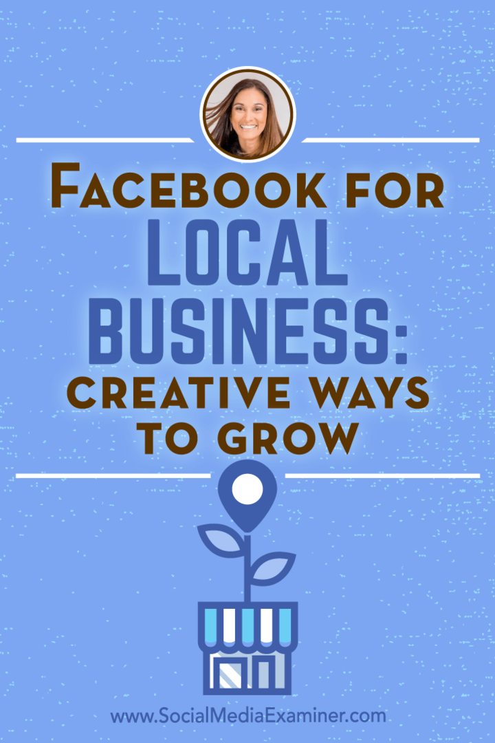 Facebook for Local Business: Creative Ways to Grow («Творческие пути роста») с комментариями Аниссы Холмс из подкаста по маркетингу в социальных сетях.