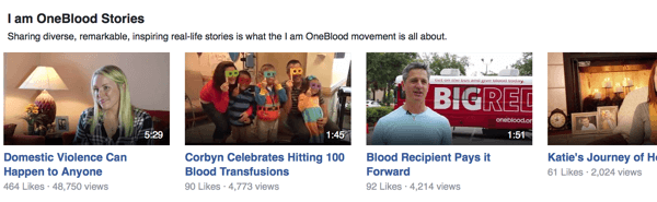 oneblood facebook видео