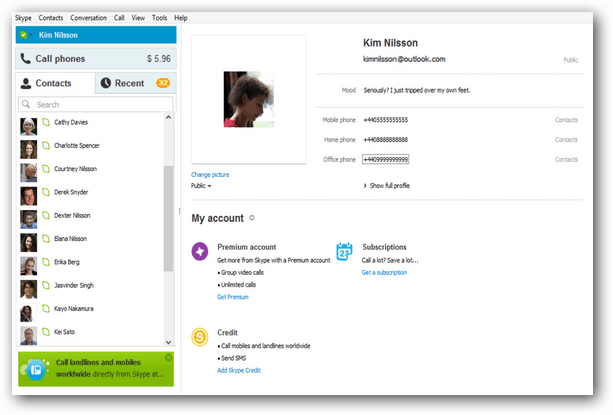 Обновление Skype 6.1 для Windows включает интеграцию с Outlook