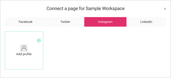 Подключите аккаунт Instagram к Planable Workspace