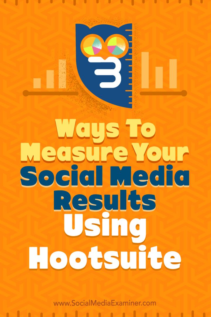 Советы по трем способам измерения результатов ваших социальных сетей с помощью Hootsuite.