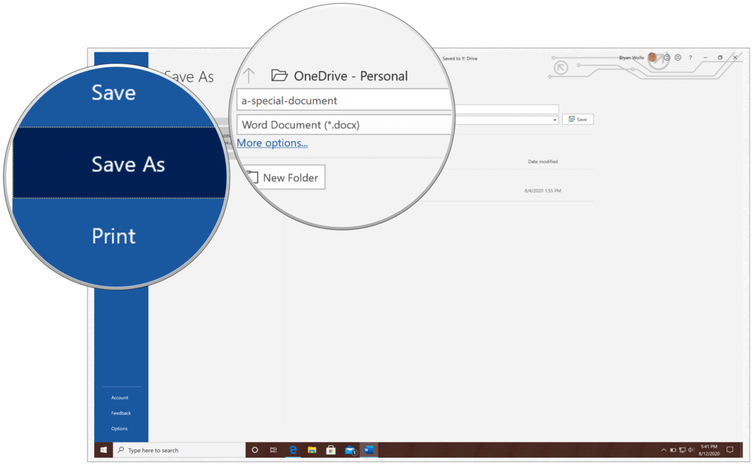 Как поделиться своим документом Microsoft Word с помощью OneDrive
