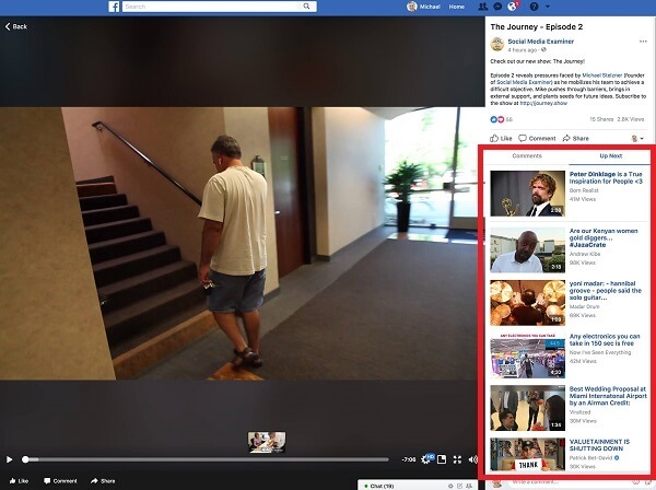 Facebook, похоже, сделал видео на рабочем столе более похожим на часы с отдельными вкладками для 