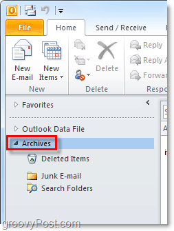 как получить доступ к архивным письмам из Outlook 2010