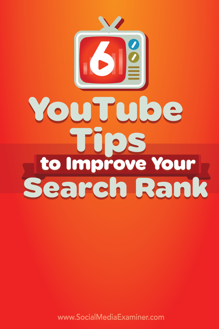 шесть советов по повышению рейтинга поиска на YouTube