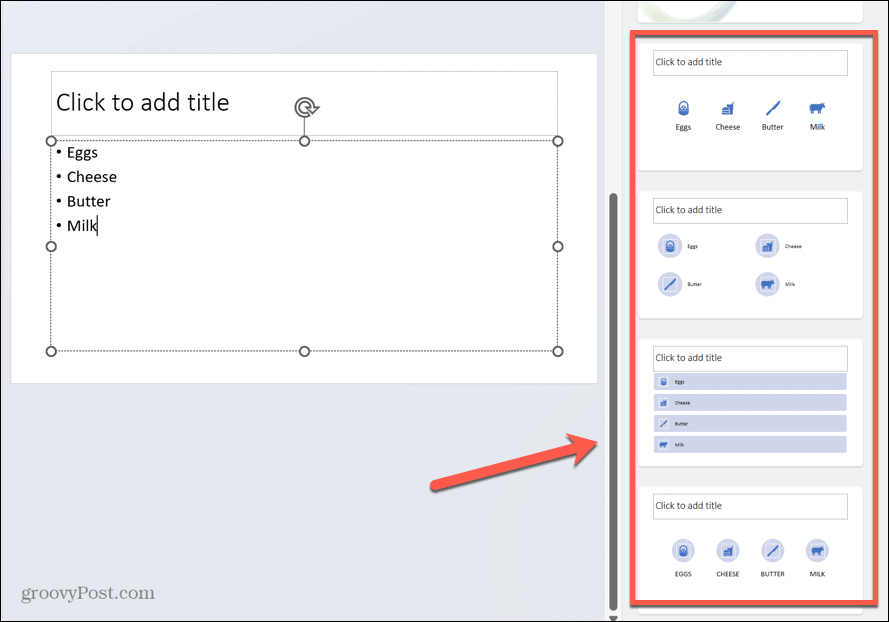 графика списка в powerpoint