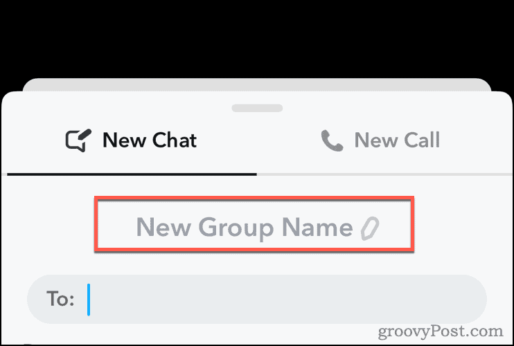 Изменить имя группы в Snapchat