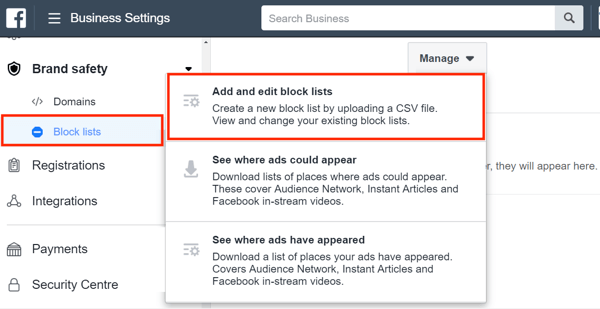 Используйте Facebook Business Manager, шаг 14.