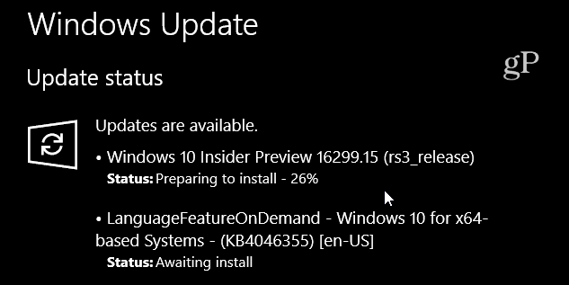 Windows 10 Build 16299-15 Накопительное обновление