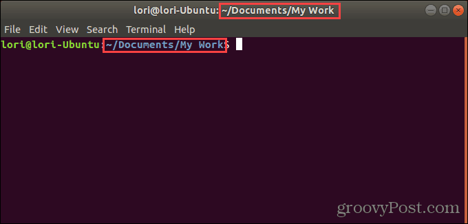 Окно терминала открывается в определенной папке в Ubuntu Linux