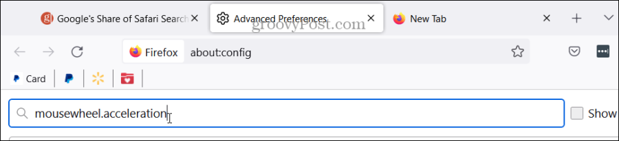 настройки mousewheel.acceleration в Firefox