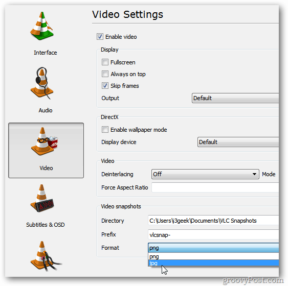 Настройки VLC Prefence