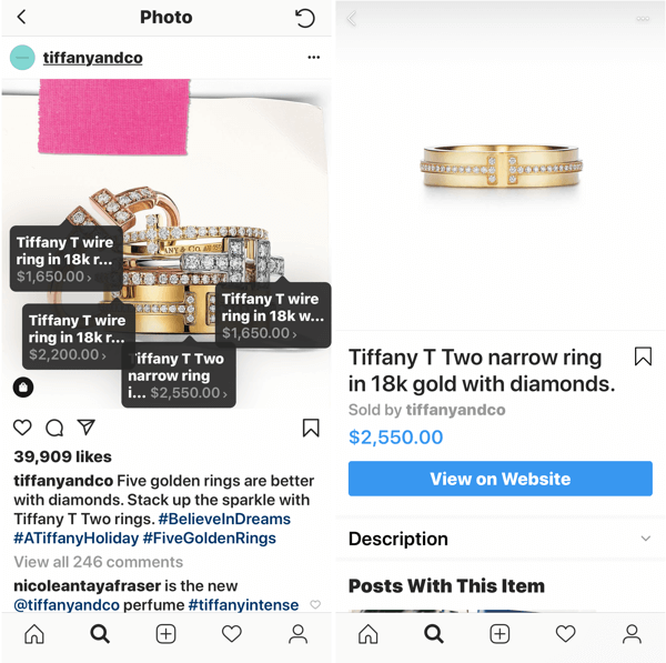 Как улучшить свои фото в instagram, пост с изображением от Tiffany & Co.