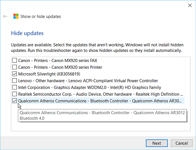 Windows 10: блокировка автоматических обновлений Windows с помощью (KB3073930) утилиты