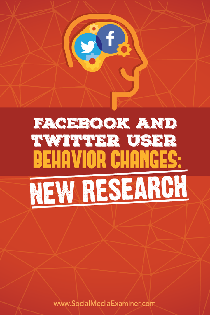 Изменения в поведении пользователей Facebook и Twitter: новое исследование: Social Media Examiner
