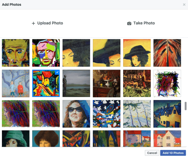 Facebook позволяет легко создавать слайд-шоу из фотографий, которыми вы уже поделились на своей странице.