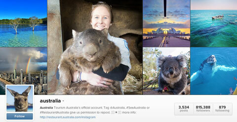 туризм австралия instagram