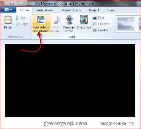 Как повернуть файл фильма в Windows Live Movie Maker