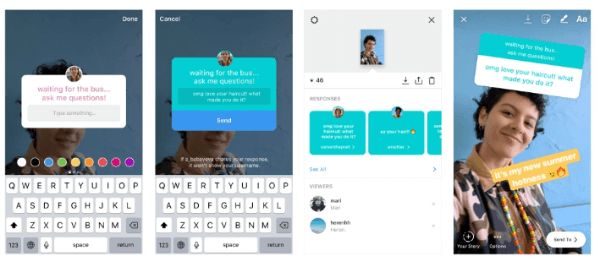 Instagram представил интерактивную наклейку с вопросами в Instagram Stories - новый увлекательный способ начать разговор с друзьями, чтобы вы могли лучше узнать друг друга.
