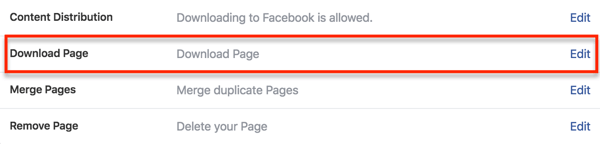 Найдите возможность загрузки данных вашей страницы в настройках Facebook.