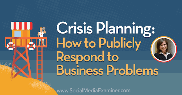 Кризисное планирование: как публично реагировать на бизнес-проблемы с идеями Джини Дитрих в подкасте по маркетингу в социальных сетях.