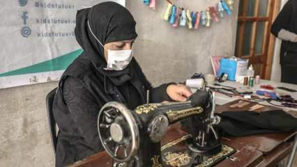 Одежда, отремонтированная портными-волонтерами из Идлиба, стала праздником для детей