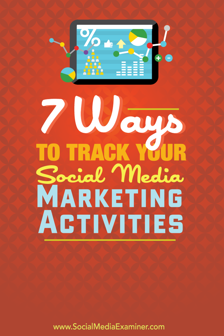 7 способов отслеживать вашу деятельность по маркетингу в социальных сетях: специалист по социальным сетям