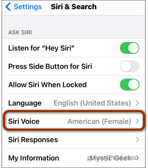 Голос Siri