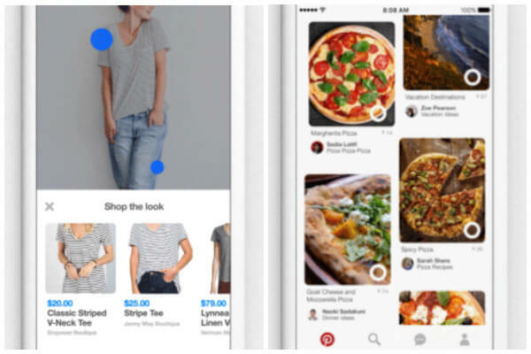 Pinterest также представил две новые кнопки, «Купить образ» и «Мгновенные идеи», чтобы упростить поиск идей в Pinterest и во всем мире вокруг вас.