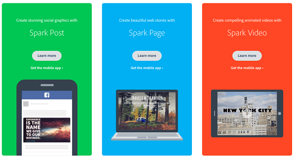 Adobe Spark Suite