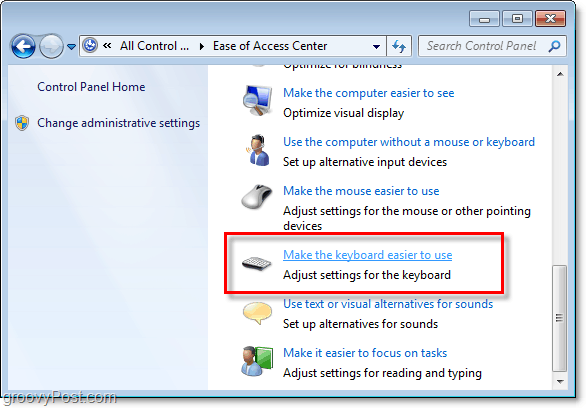Как отключить липкие ключи и ключи фильтра в Windows 7