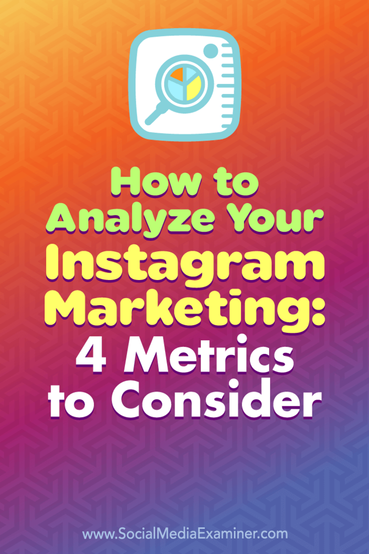 Как проанализировать свой маркетинг в Instagram: 4 показателя, которые следует учитывать: специалист по социальным медиа