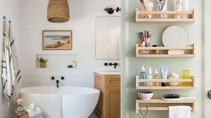 Как создать места для хранения вещей в ванных комнатах?